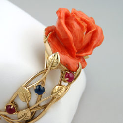 bracelet rose corail or jaune empieré